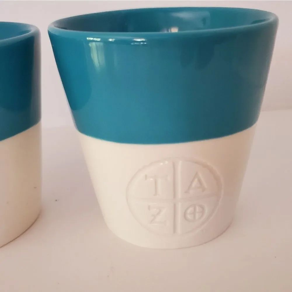 Starbucks Tazo Tea Cups Set of 2 - Picture 2 of 5